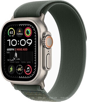 Фото Apple Watch Ultra 2 GPS + Cellular 49mm Natural Titanium Case with Green Trail Loop