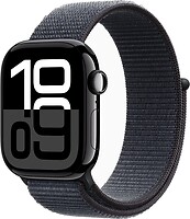 Фото Apple Watch Series 10 GPS 42mm Jet Black Aluminum Case with Ink Sport Loop (MWWG3)