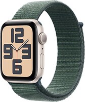 Фото Apple Watch SE GPS 44mm Starlight Aluminium Case with Lake Green Sport Loop (MXEW3QH/A)