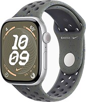 Фото Apple Watch Series 10 GPS 46mm Silver Aluminum Case with Cargo Khaki Nike Sport Band (MWX03+MYLE3)