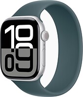 Фото Apple Watch Series 10 GPS 46mm Silver Aluminium Case with Lake Green Solo Loop (MWX03+MXLR3)