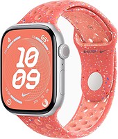 Фото Apple Watch Series 10 GPS 46mm Silver Aluminum Case with Magic Ember Nike Sport Band (MWX03+MYLG3)