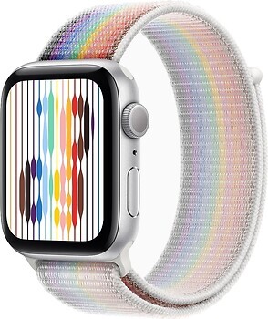 Фото Apple Watch SE GPS + Cellular 40mm Starlight Aluminum Case with Pride Edition Sport Loop (MNQ43+MN6K3)