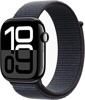 Фото Apple Watch Series 10 GPS + Cellular 46mm Jet Black Aluminum Case with Ink Sport Loop (MWY53)