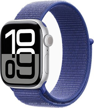 Фото Apple Watch Series 10 GPS 42mm Silver Aluminum Case with Ultramarine Sport Loop