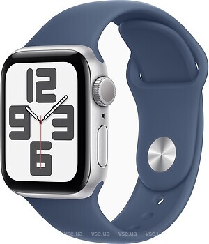 Фото Apple Watch SE GPS + Cellular 40mm Silver Aluminum Case with Denim Sport Band