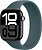 Фото Apple Watch Series 10 GPS + Cellular 46mm Jet Black Aluminum Case with Lake Green Solo Loop (MWX13,MY923)