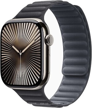 Фото Apple Watch Series 10 GPS + Cellular 46mm Natural Titanium Case with Black Magnetic Link (MX163,MXWY3)