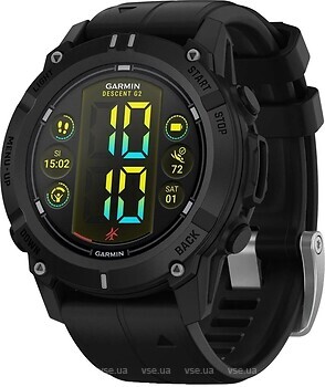 Фото Garmin Descent G2 Black with Black Band (010-02986-13)
