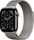 Фото Apple Watch Series 11 GPS + Cellular 42mm Natural Titanium Case with Natural Milanese Loop (MF8P4RK/A)