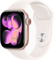 Фото Apple Watch Series 11 GPS + Cellular 42mm Rose Gold Aluminium Case with Light Blush Sport Band (MF8F4RK/A)
