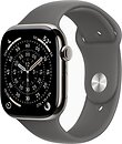 Фото Apple Watch Series 11 GPS + Cellular 46mm Natural Titanium Case with Stone Grey Sport Band (MFCX4RK/A)