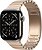 Фото Apple Watch Series 11 GPS + Cellular 42mm Natural Titanium Case with Gold Link Bracelet (MF9H4+MXMC3)