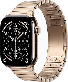 Фото Apple Watch Series 11 GPS + Cellular 46mm Gold Titanium Case with Gold Link Bracelet (MFC34+MXMH3)