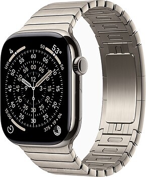 Фото Apple Watch Series 11 GPS + Cellular 46mm Natural Titanium Case with Natural Link Bracelet (MFAY4+MXMF3)