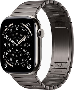 Фото Apple Watch Series 11 GPS + Cellular 46mm Natural Titanium Case with Slate Link Bracelet (MFAY4+MXMK3)
