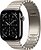 Фото Apple Watch Series 11 GPS + Cellular 46mm Slate Titanium Case with Natural Link Bracelet (MFC14+MXMF3)