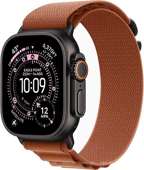 Фото Apple Watch Ultra 3 GPS + Cellular 49mm Black Titanium Case with Terra Cotta Alpine Loop (MF254+MG9F4)