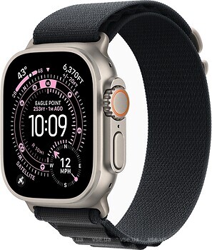 Фото Apple Watch Ultra 3 GPS + Cellular 49mm Natural Titanium Case with Black Alpine Loop (MF1V4+MFTG4)