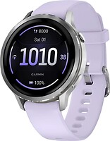 Фото Garmin Venu 4 41mm Silver with Periwinkle Silicone Band (010-03013-01)