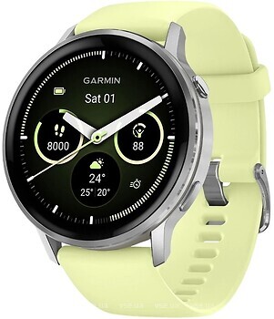 Фото Garmin Venu 4 45mm Silver with Citron Silicone band (010-03014-02)