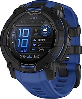Фото Garmin Instinct 3 45mm Amoled Black with Bolt Blue/Black Band (010-02936-03)