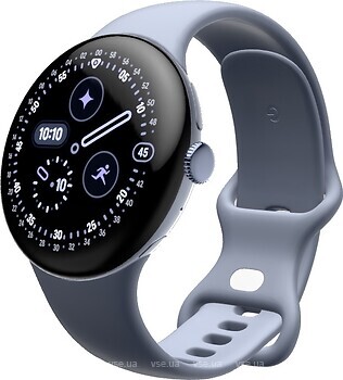 Фото Google Pixel Watch 4 45mm Satin Moonstone Aluminum case / Moonstone Active Band