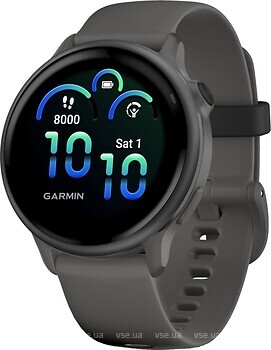 Фото Garmin Vivoactive 6 Slate with Pebble Gray Band (010-02985-04)