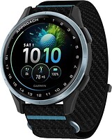 Фото Garmin Approach J1 Cloud Blue Aluminum Bezel with Black/Azure ComfortFit Fabric Band (010-03898-00)