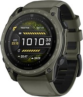 Фото Garmin Tactix 8 51mm Amoled Includes Applied Ballistics Ultralight Solver and Olive Drab Cerakote Coating (010-04553-10)