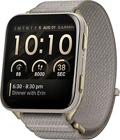 Фото Garmin Venu X1 Soft Gold with Titanium Caseback and French Gray Nylon Band (010-02980-33)