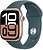 Фото Apple Watch Series 10 GPS 46mm Rose Gold Aluminum Case with Light Green Sport Band (MWX23+MXLR3)