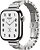 Фото Apple Watch Series 11 GPS + Cellular 42mm Silver Titanium Case with Hermes Satine Grand H Fin (MF9P4+MGLV4)