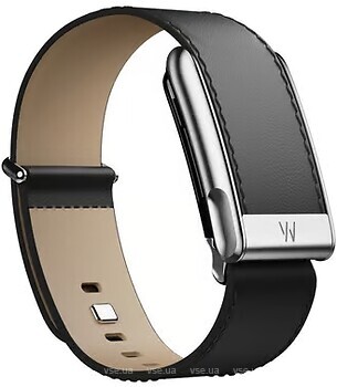 Фото Whoop 5.0 MG Life LeatherLuxe Straight Band Black/Cream with Titanium