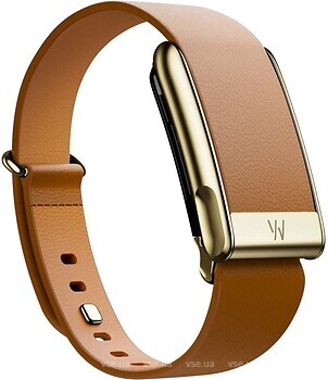 Фото Whoop 5.0 MG Life LeatherLuxe Tapered Band Camel with Gold