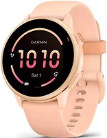 Фото Garmin Vivoactive 6 Metallic Pink Dawn with Bone Silicone Band (010-02985-05)