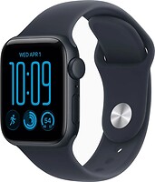 Фото Apple Watch SE 3 GPS 40mm Midnight Aluminum Case with Navy Blue Sport Band (MJL14)