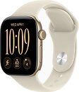 Фото Apple Watch Series 12 GPS + Cellular 42mm Light Gold Aluminum Case with Sand Sport Band (MJG24)