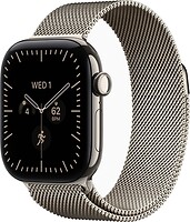 Фото Apple Watch Series 12 GPS + Cellular 42mm Natural Titanium Case with Natural Milanese Loop (MJGH4)