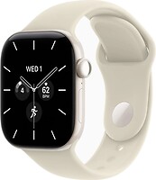Фото Apple Watch Series 12 GPS + Cellular 42mm Pearl White Ceramic Case with Sand Sport Band (MJGW4)