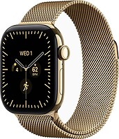Фото Apple Watch Series 12 GPS + Cellular 42mm Radiant Gold Titanium Case with Radiant Gold Milanese Loop (MJGL4)
