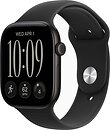 Фото Apple Watch Series 12 GPS + Cellular 42mm Black Aluminum Case with Black Sport Band (MJG04)
