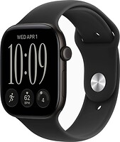 Фото Apple Watch Series 12 GPS + Cellular 46mm Black Aluminum Case with Black Sport Band (MJG94)