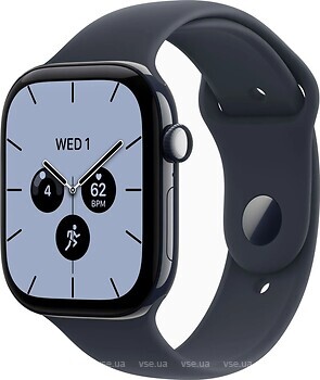 Фото Apple Watch Series 12 GPS + Cellular 42mm Night Blue Ceramic Case with Navy Blue Sport Band (MJH04)