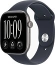 Фото Apple Watch Series 12 GPS + Cellular 46mm Space Grey Aluminum Case with Navy Blue Sport Band (MJG64)
