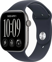 Фото Apple Watch Series 12 GPS + Cellular 46mm Space Grey Aluminum Case with Navy Blue Sport Band (MJG74)