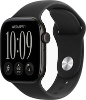 Фото Apple Watch Series 12 GPS 42mm Black Aluminum Case with Black Sport Band (MJEC4)