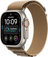 Фото Apple Watch Ultra 4 GPS + Cellular 49mm Natural Titanium Case with Desert Alpine Loop (MJAG4)