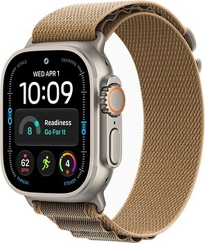 Фото Apple Watch Ultra 4 GPS + Cellular 49mm Natural Titanium Case with Desert Alpine Loop (MJAG4)