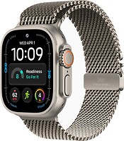 Фото Apple Watch Ultra 4 GPS + Cellular 49mm Natural Titanium Case with Natural Titanium Milanese Loop (MJA94)